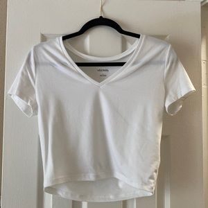 wild fable white crop top